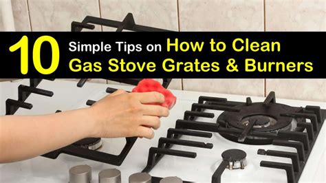 cleaning gas stove top grills